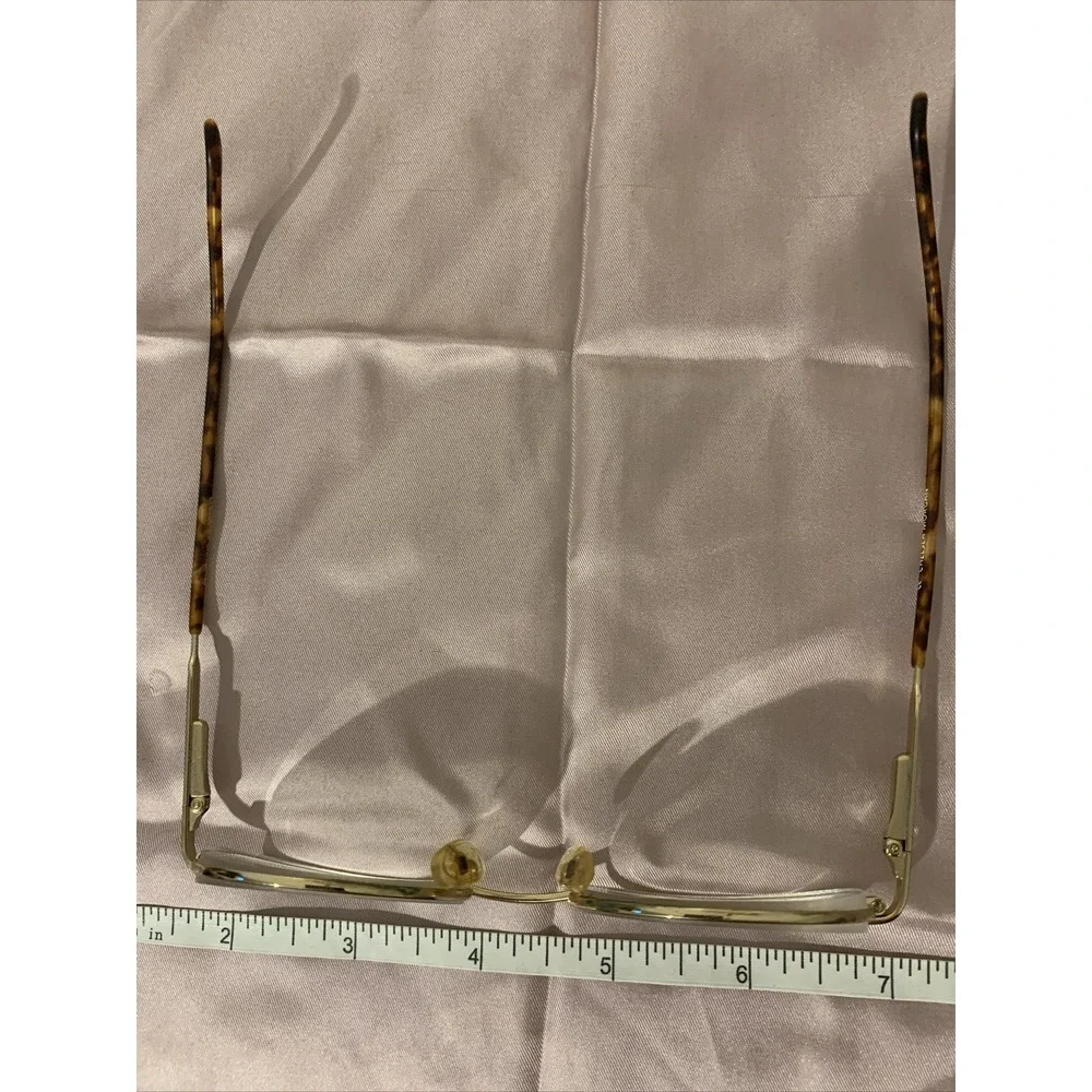 chelsea morgan eyeglasses Frames Full Rim Metal Tortoise Chelsea 75 DA/YG 140